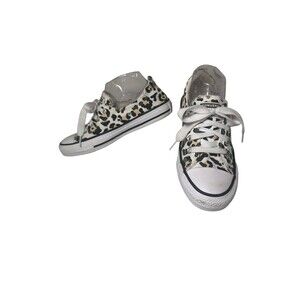 Converse All Star Cheetah Leopard Animal Print Sneakers Woman's 7